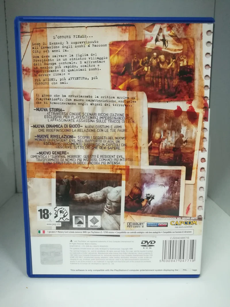 RESIDENT EVIL 4 PS2 (usato)(versione italiana)