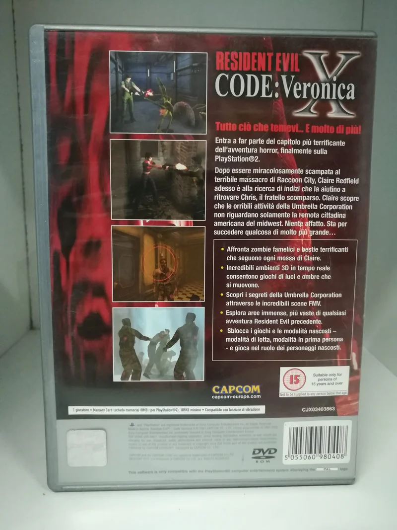 RESIDENT EVIL-CODE VERONICA X PS2 (usato)(versione italiana)