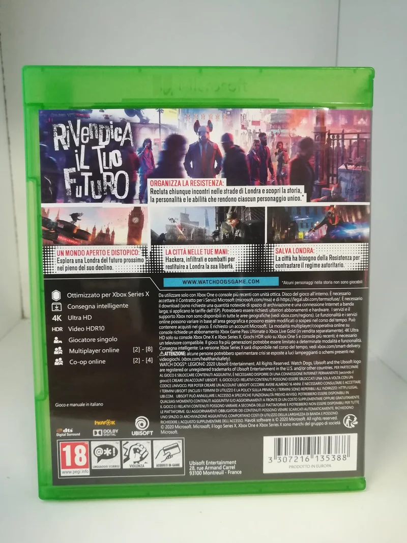 WATCH DOGS LEGION XBOX SERIE X (usato garantito)(versione italiana)