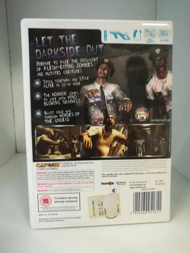 RESIDENT EVIL THE DARKSIDE CHRONICLES NINTENDO WII (usato garantito)