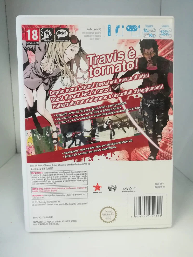 NO MORE HEROES 2 DESPERATE STRUGGLE NINTENDO WII (usato garantito)