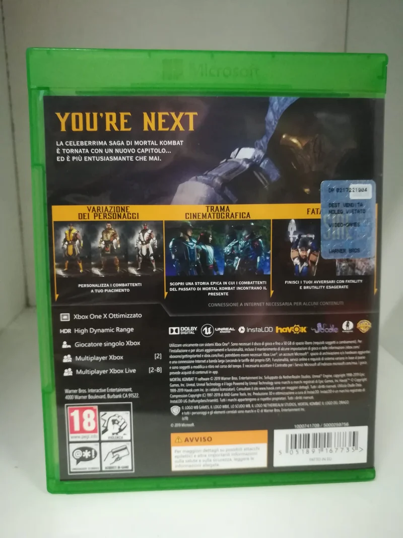 MORTAL KOMBAT 11 XBOX ONE (usato garantito)