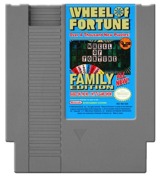 Wheel of Fortune Family Edition - Nintendo NES