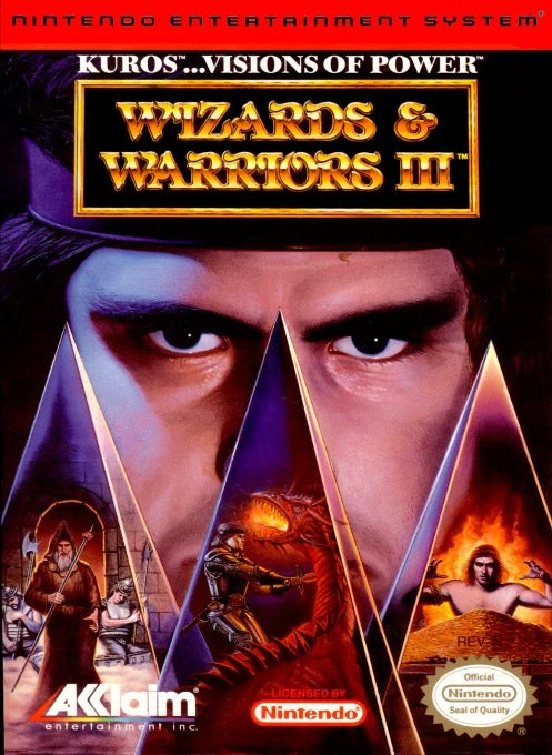Wizards and Warriors III Kuros Visions of Power - Nintendo NES