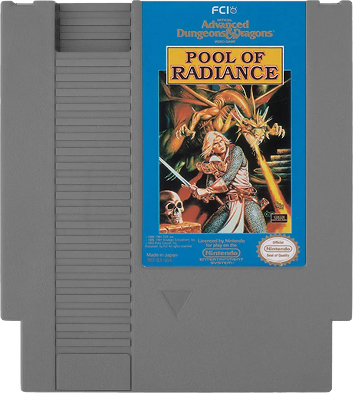 Advanced Dungeons & Dragons Pool of Radiance - Nintendo NES