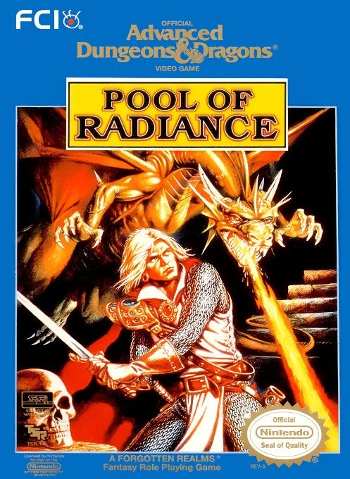 Advanced Dungeons & Dragons Pool of Radiance - Nintendo NES