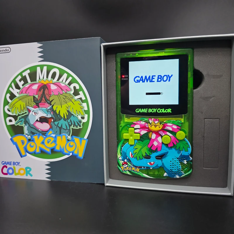 Nintendo Game Boy Color (GBC) Custom Venasaur Backlit Handheld Console