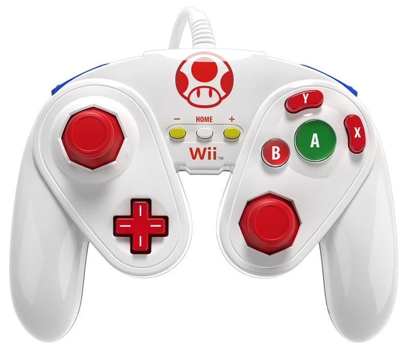 PDP Officially Licensed Toad Wired Fight Pad for Nintendo Wii & Wii U