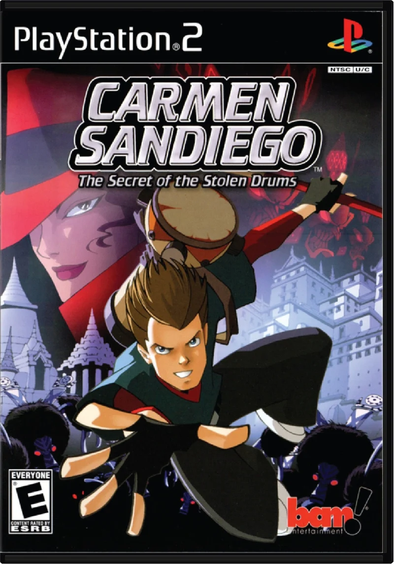 Carmen Sandiego The Secret of the Stolen Drums - Sony PlayStation 2 (PS2)