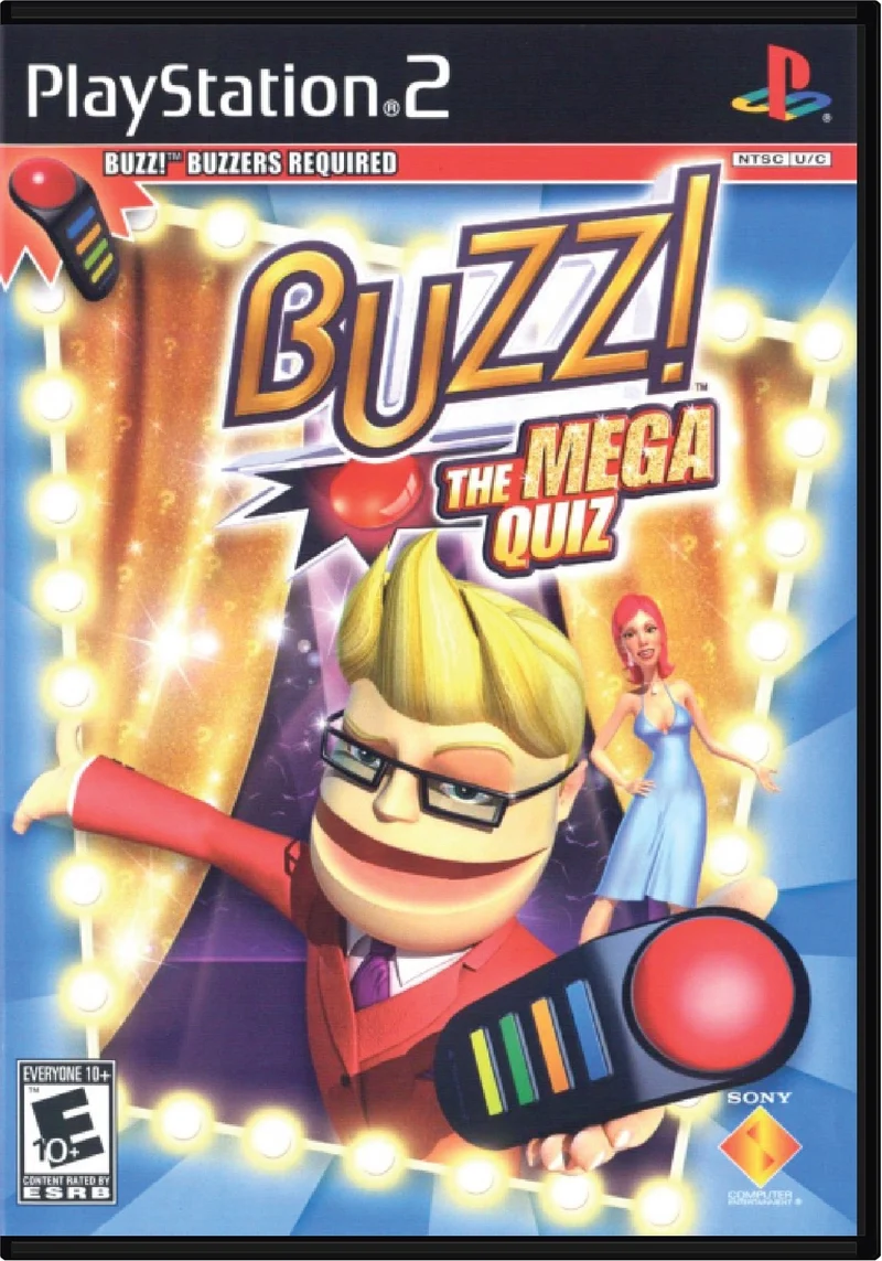 Buzz The Mega Quiz - Sony PlayStation 2 (PS2)