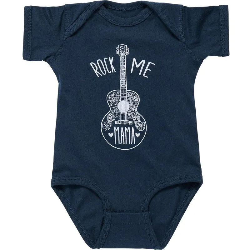 Gibson Rock Me Mama Baby Onesie (Heather Blue) 3/6M