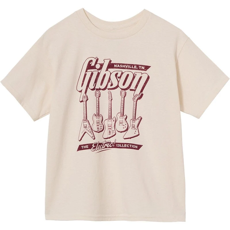 Gibson Kids Electric Collection Tee (Cream) Small