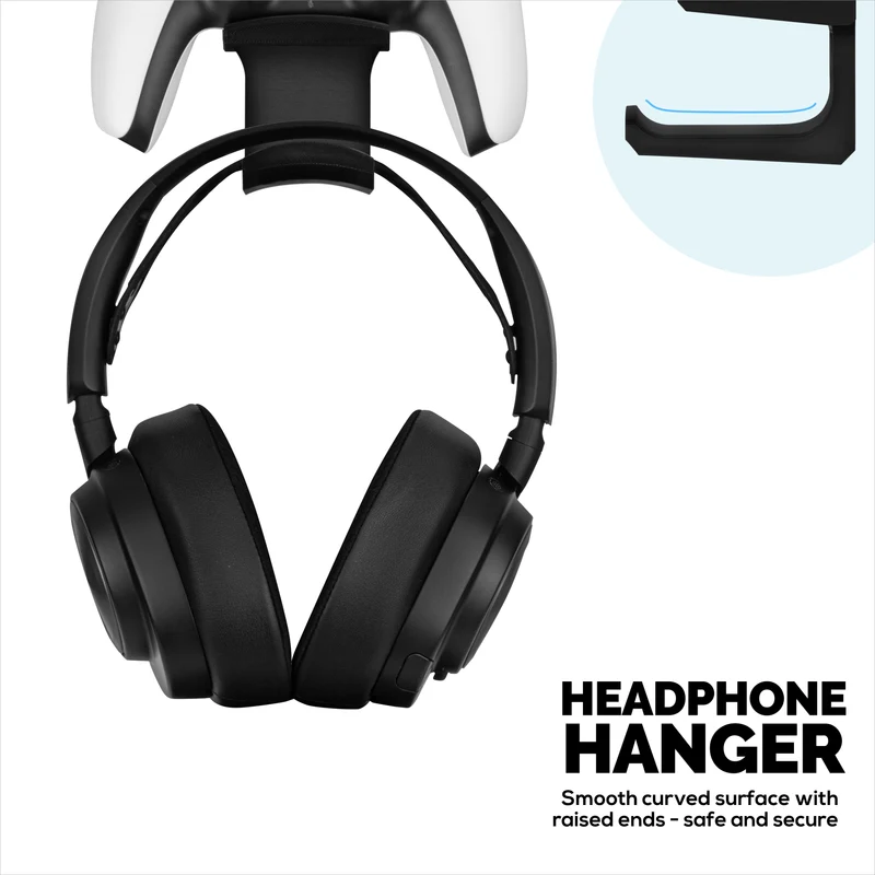 Supporto da incasso per controller e cuffie SteelSeries Arctis Nova Pro Wireless, Nova Elite e Pro Omni + base station.