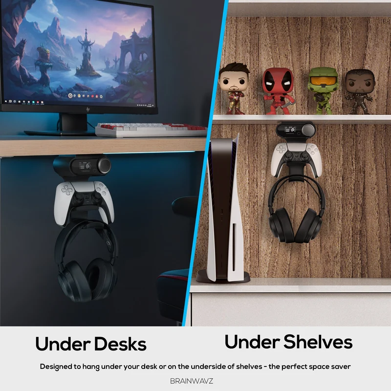 Supporto da incasso per controller e cuffie SteelSeries Arctis Nova Pro Wireless, Nova Elite e Pro Omni + base station.
