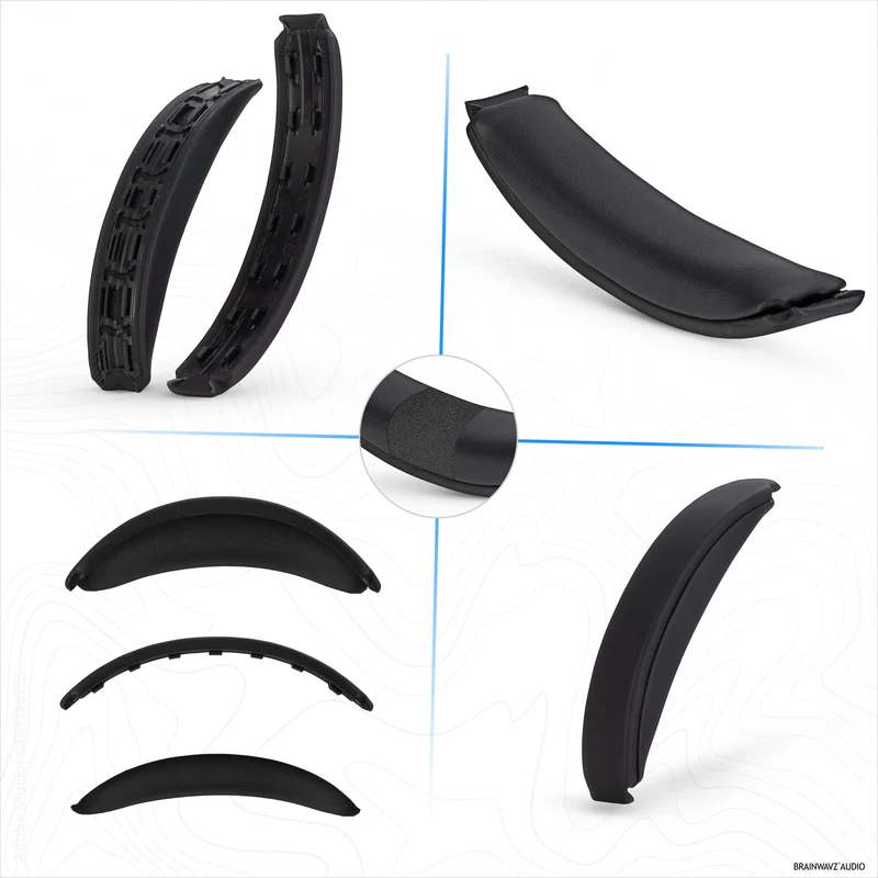 Archetto di ricambio in similpelle per cuffie wireless Bose QuietComfort QC45, QCSC, QC - Imbottitura superiore per cuffie - Ripristina comfort e vestibilità