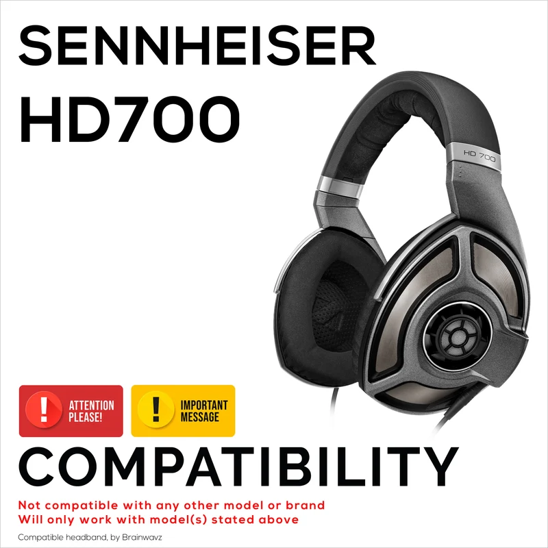 Archetto di ricambio in similpelle per cuffie SENNHEISER HD700 - Cuscinetto superiore per cuffie - Installazione facile a scorrimento, ripristina comfort e vestibilità