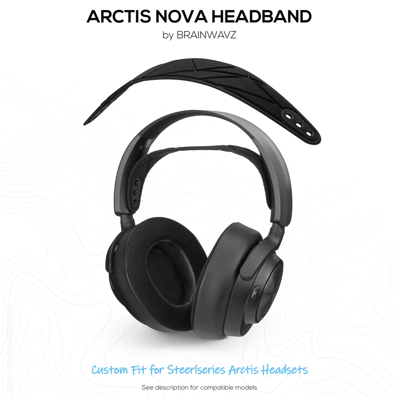 Fascia di ricambio per SteelSeries Arctis Nova 7P e 7X e altri – Fascia elastica in cotone con 3 impostazioni di misura