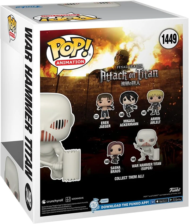 FUNKO BIG 15cm Attack on Titan S5 War Hammer Titan 1449