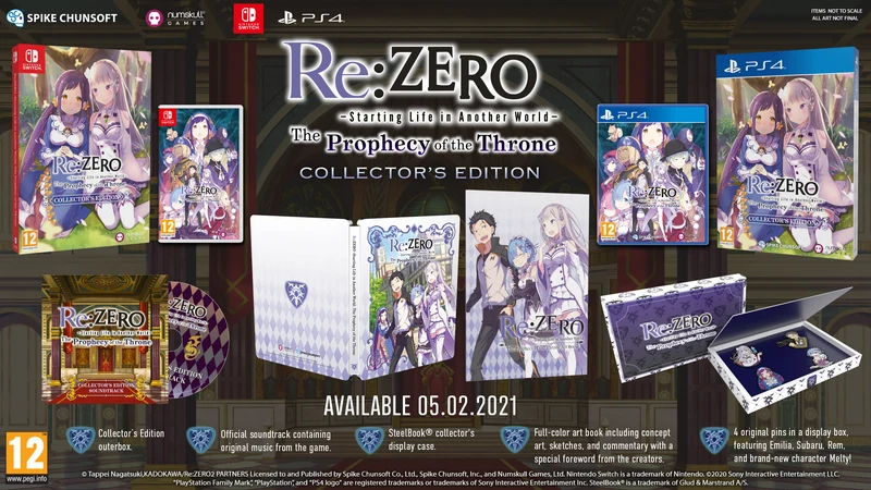 Re:ZERO − Starting Life in Another World The Throne Of Prophecy Collector's Edition Playstation 4