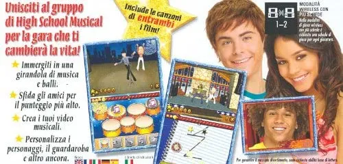 HIGH SCHOOL MUSICAL TUTTI IN SCENA ! NINTENDO DS (versione italiana)