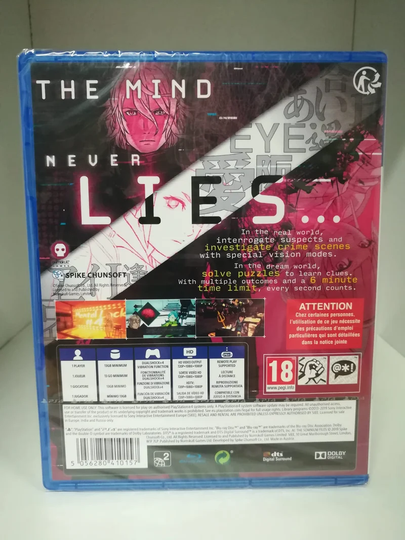 AI: The Somnium Files Playstation 4 Edizione Regno Unito