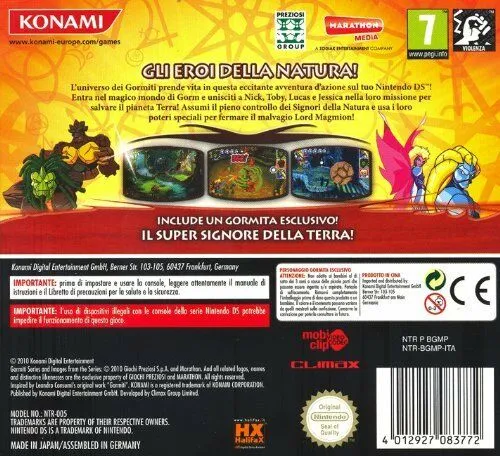 GORMITI GLI EROI DELLA NATURA NINTENDO DS (versione italiana)