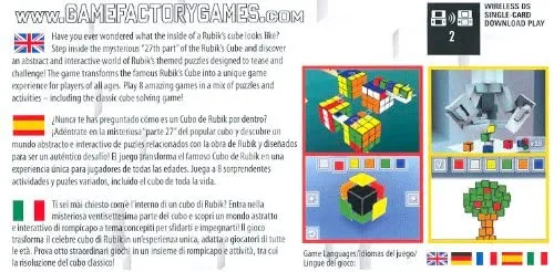 RUBIK'S PUZZLE WORLD NINTENDON DS