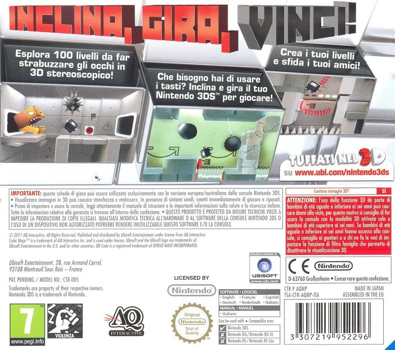 CUBIC NINJA NINTENDO 3DS (versione italiana)
