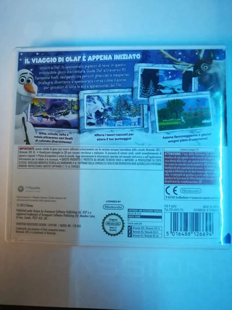 FROZEN L'AVVENTURA DI OLAF NINTENDO 3DS (versione italiana)