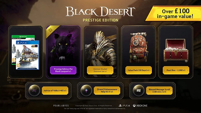 Black Desert Prestige Edition (Physical Disc) (Xbox One)