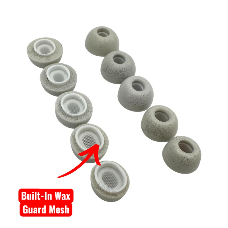 Apple AirPods Pro Memory Foam Ear Tips – 10-Pack (1st & 2nd Gen, XS–XL, White)