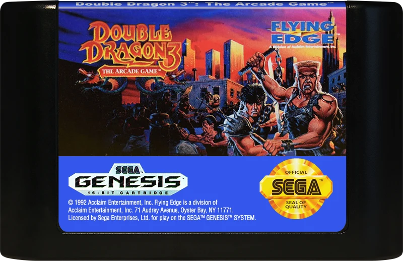 Double Dragon 3 The Arcade Game - Sega Genesis