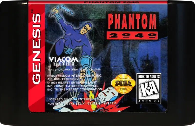 Phantom 2040 - Sega Genesis