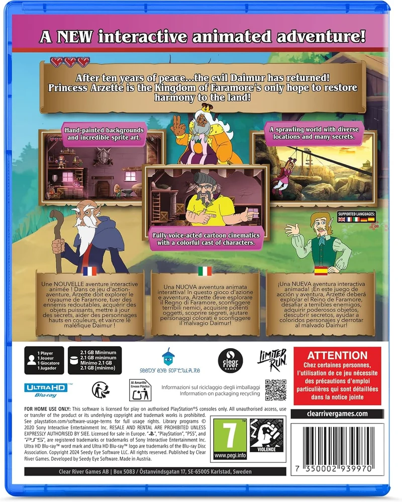 Arzette: The Jewel of Faramore Playstation 5 Edizione Europea