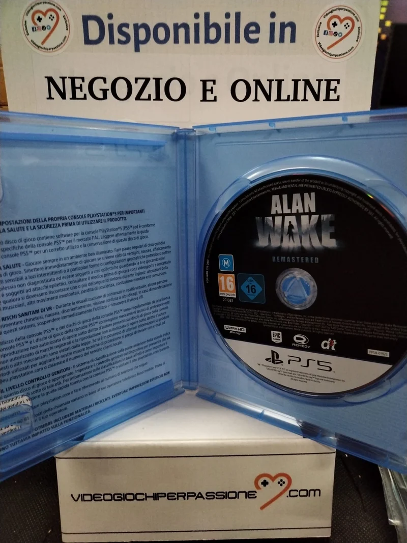 ALAN WAKE REMASTERED PS5 (usato garantito)(ver. italiana)