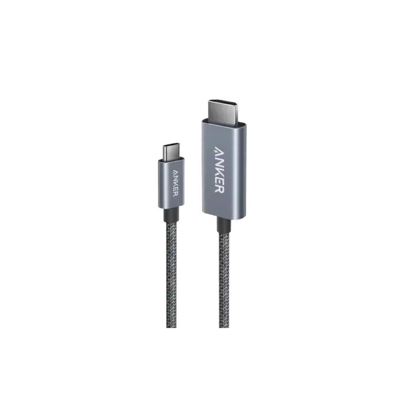 Anker Nano USB C to HDMI Cable 6ft 4K@60Hz Ultra-Fast Braided Nylon Adapter Cable - Black