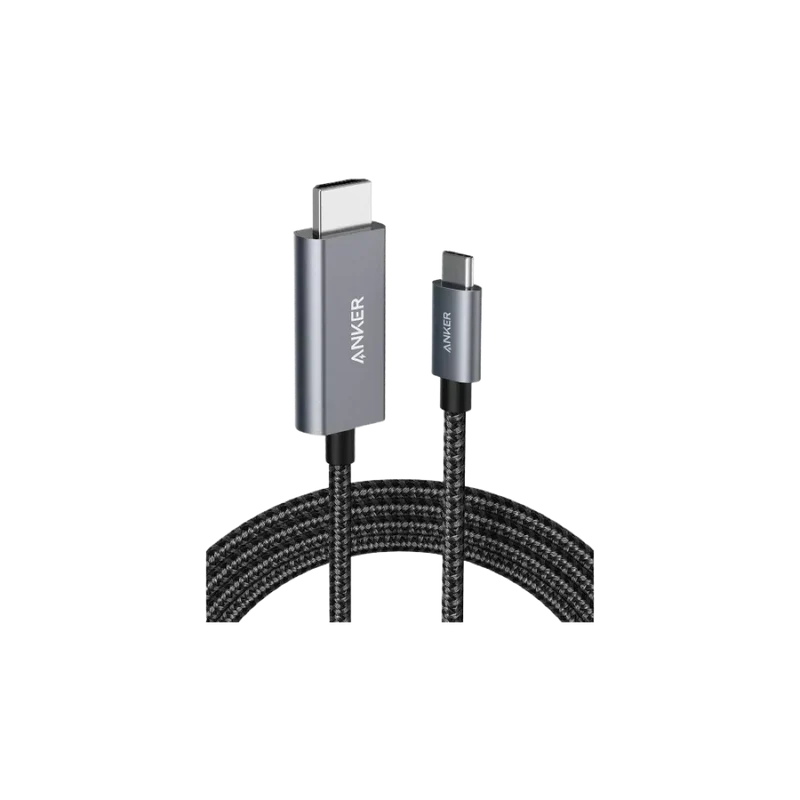 Anker Nano USB C to HDMI Cable 6ft 4K@60Hz Ultra-Fast Braided Nylon Adapter Cable - Black