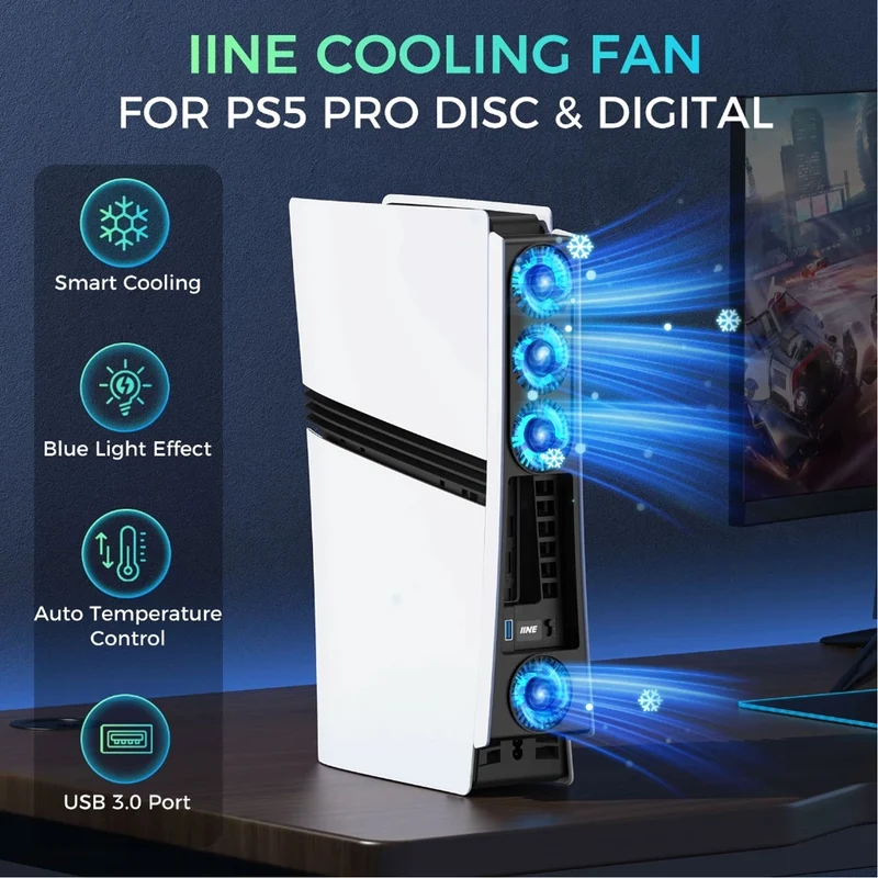IINE Cooling Fan for PS5 Pro
