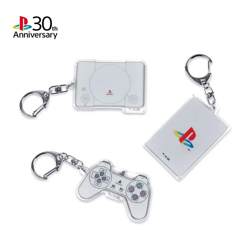 PlayStation 30th Anniversary Acrylic Keychain (Set of 3 Pieces)