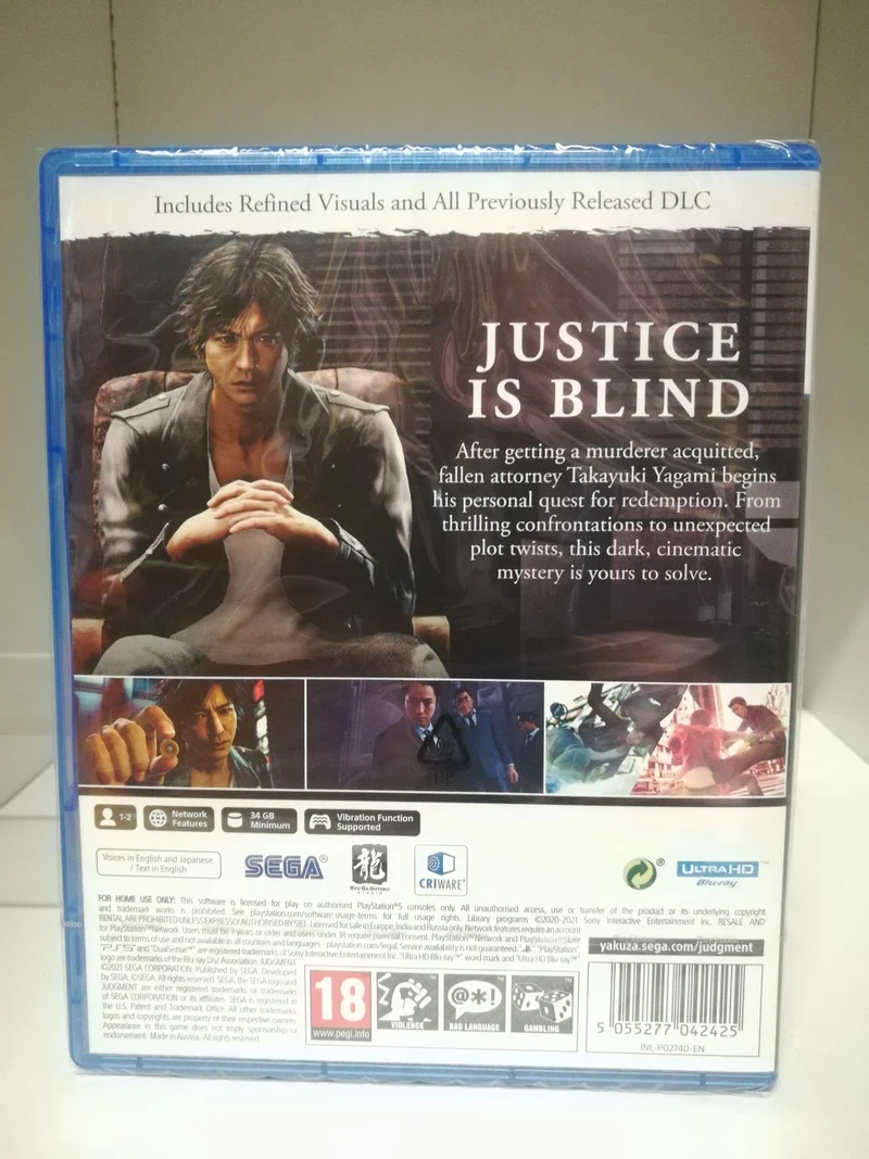 Judgment Playstation 5 Edizione Europea