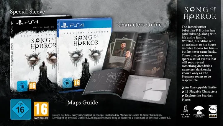 Song of Horror - Deluxe Edition Playstation 4 Edizione Europea