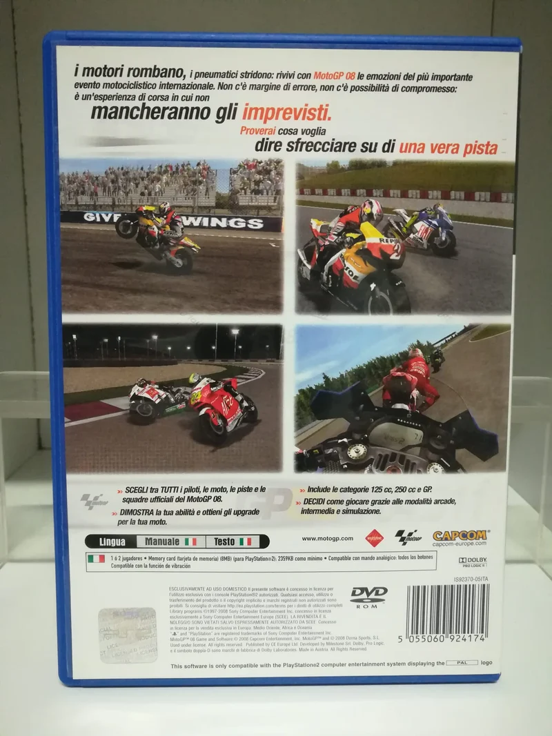 MOTO GP 08 PS2 (usato garantito)(versione italiana)