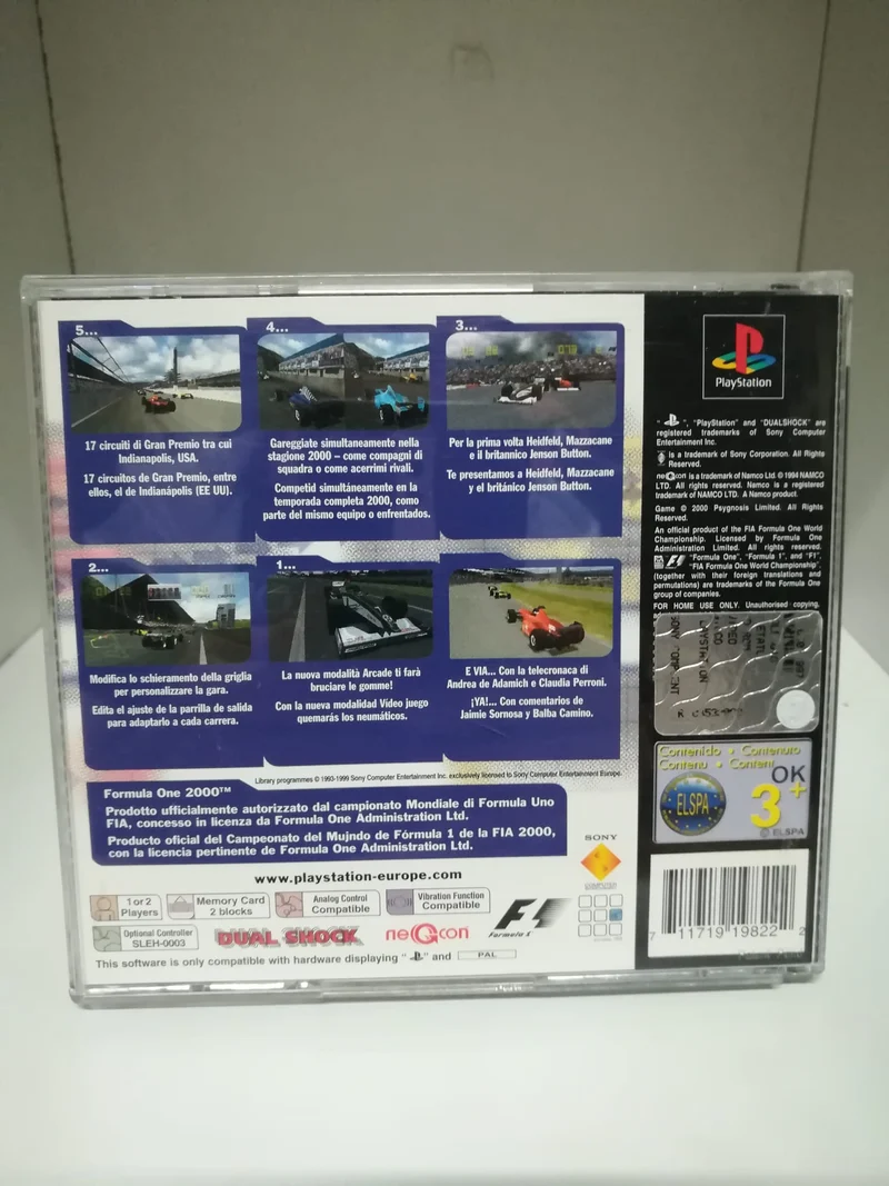 FORMULA ONE 2000 PLAYSTATION 1 (usato garantito)(versione italiano)