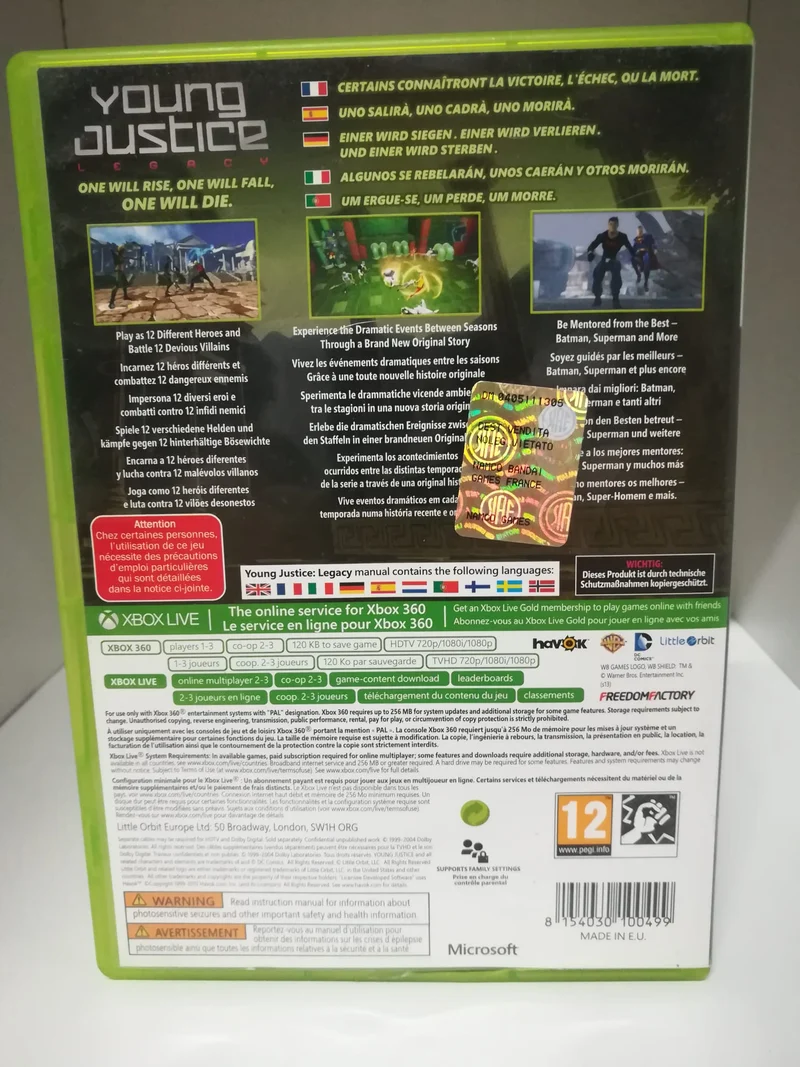 YOUNG JUSTICE LEGACY XBOX 360 (usato garantito)
