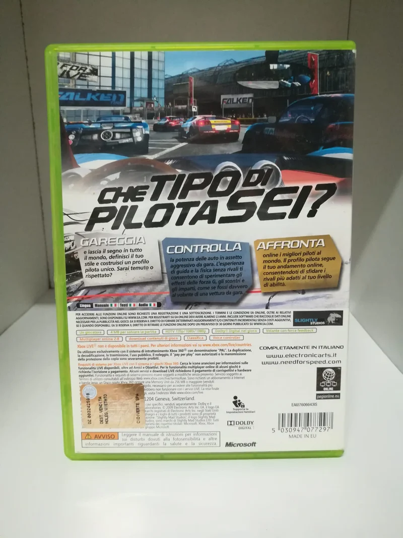NEED FOR SPEED SHIFT XBOX 360 (usato garantito)