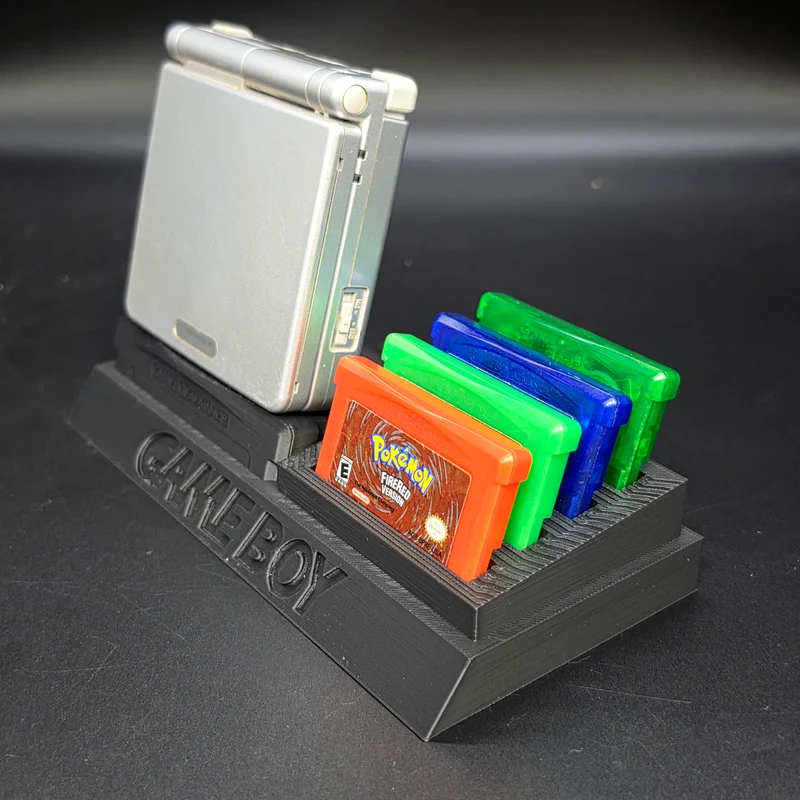 Nintendo Game Boy Advance SP Console & Cartridge Display Stand | 3D Printed