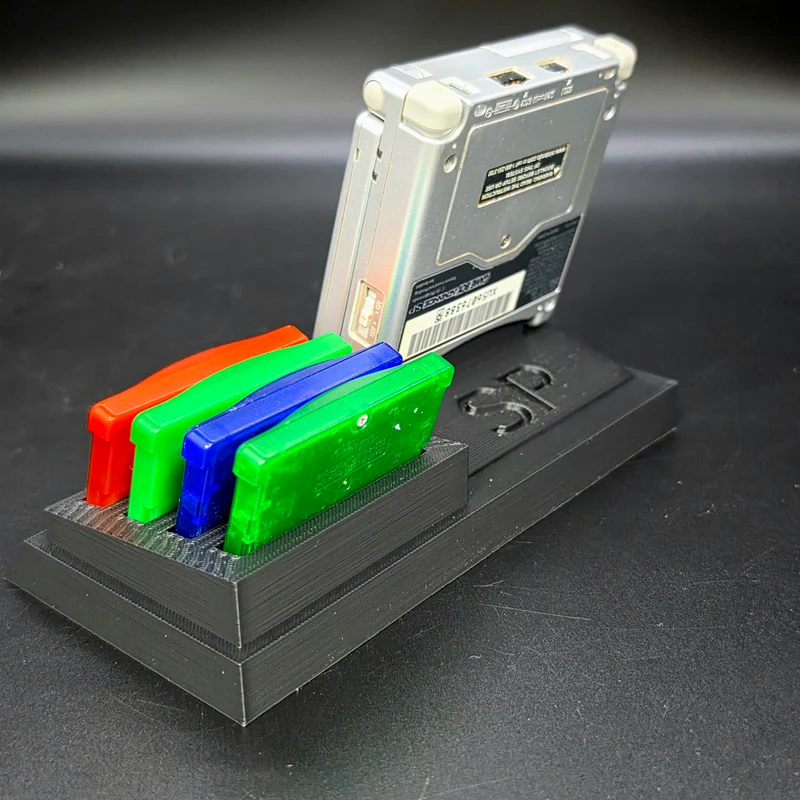 Nintendo Game Boy Advance SP Console & Cartridge Display Stand | 3D Printed