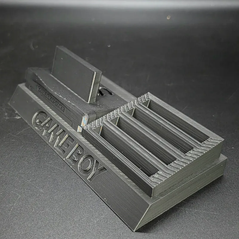 Nintendo Game Boy Advance SP Console & Cartridge Display Stand | 3D Printed