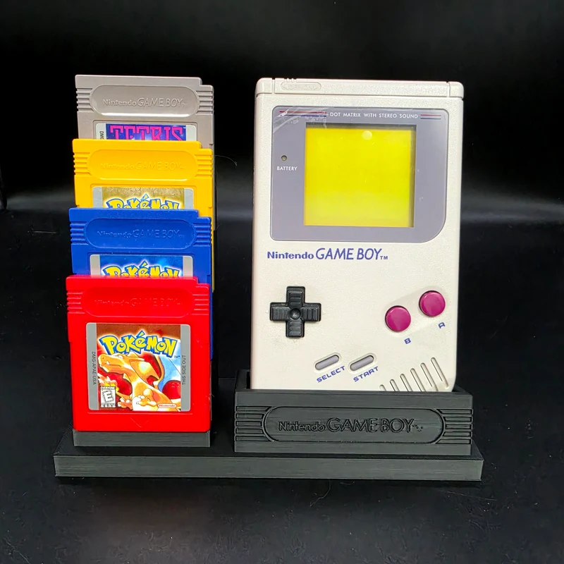 Nintendo Game Boy Console & Game Cartridge Display Stand [3D Printed]