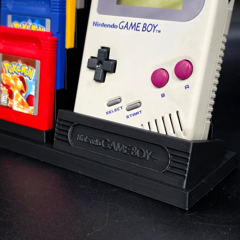 Nintendo Game Boy Console & Game Cartridge Display Stand [3D Printed]